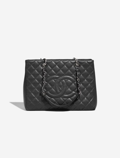 Chanel Grand Shopping Tote Caviar Charcoal Front | Sell your designer bag