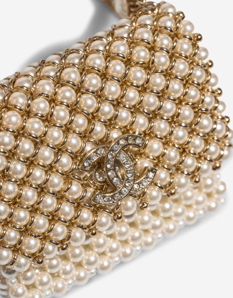 Chanel Timeless Necklace Micro Pearls White Closing System | Sell your designer bag