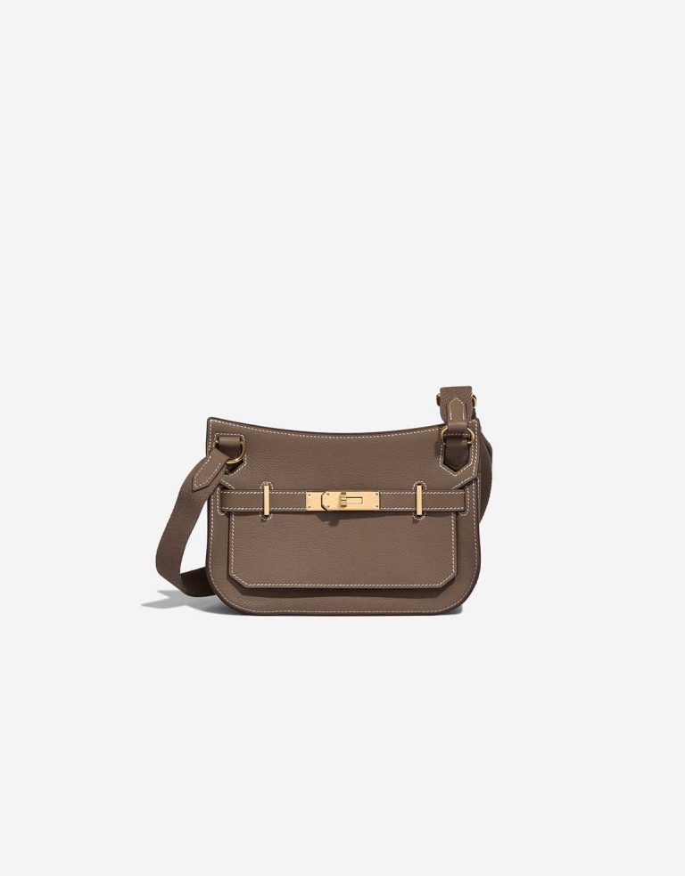 Hermès Jypsière Mini Evercolor Étoupe Front | Sell your designer bag