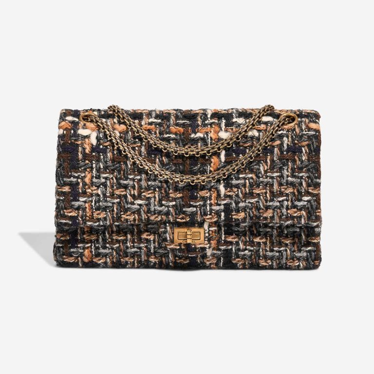 Chanel 2.55 Reissue 226 Tweed Brown Front | Sell your designer bag