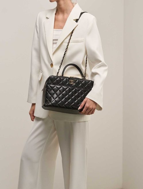Chanel Trendy CC Medium Lamb Black on Model | Sell your designer bag