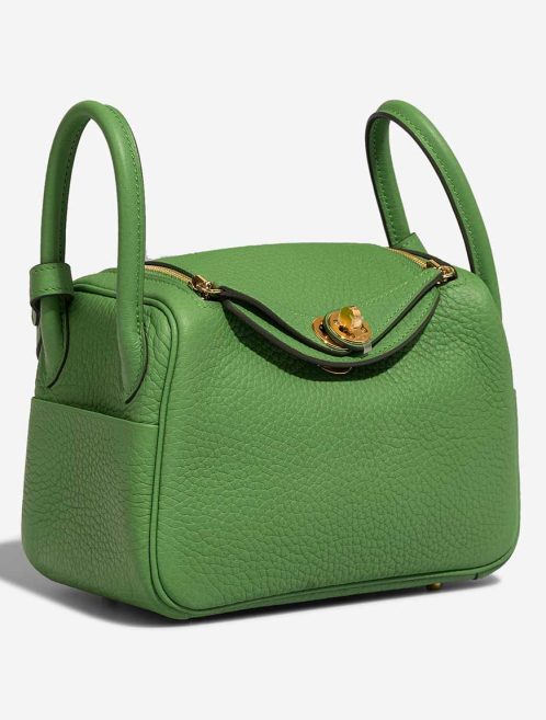 Hermès Lindy Mini Taurillon Clémence Vert Yucca | Sell your designer bag