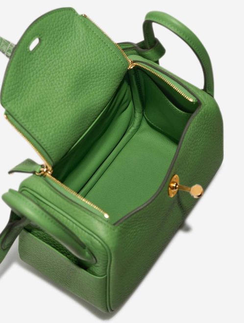 Hermès Lindy Mini Taurillon Clémence Vert Yucca Inside | Sell your designer bag