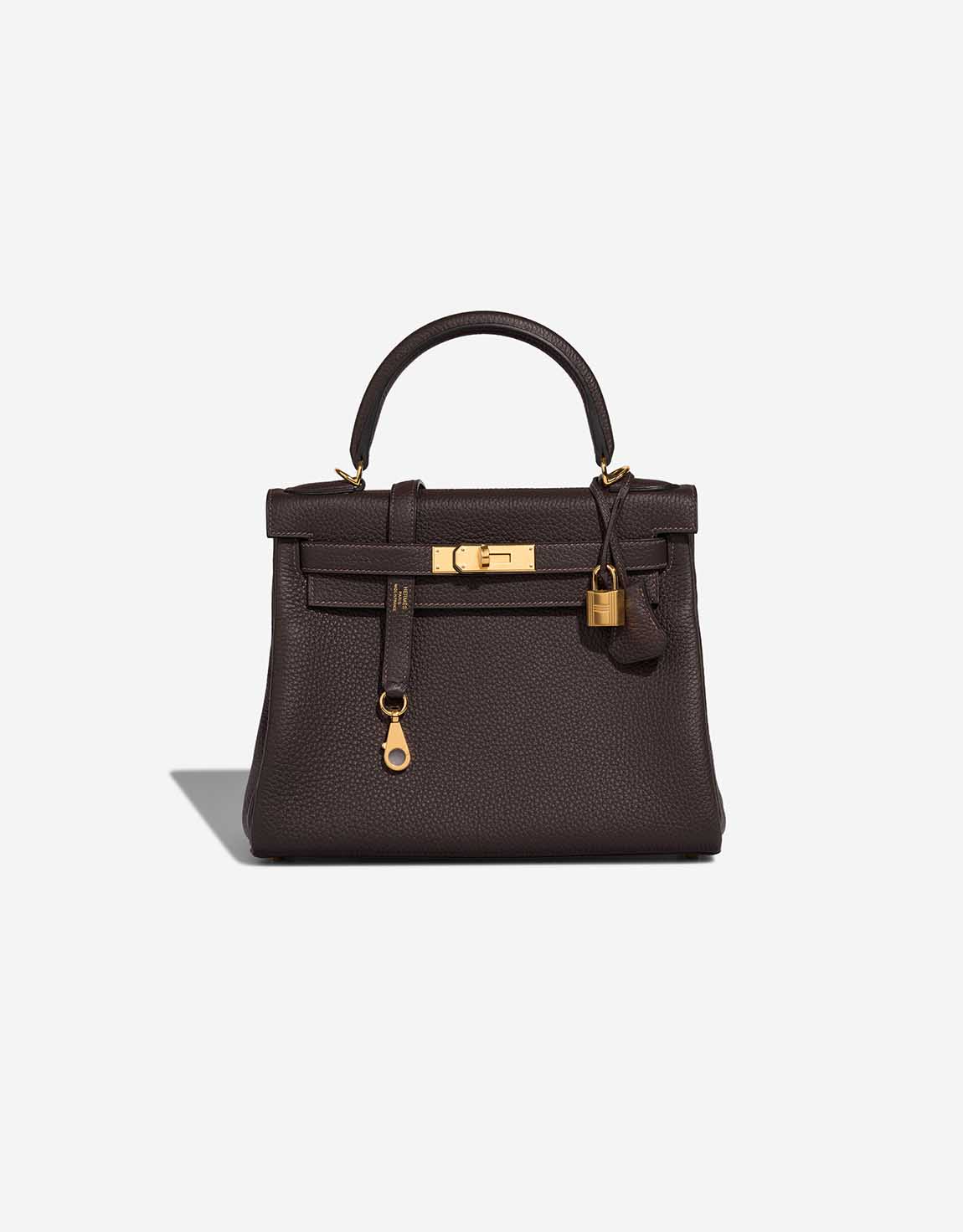 Hermès Kelly 28 Taurillon Clémence Macassar | SACLÀB