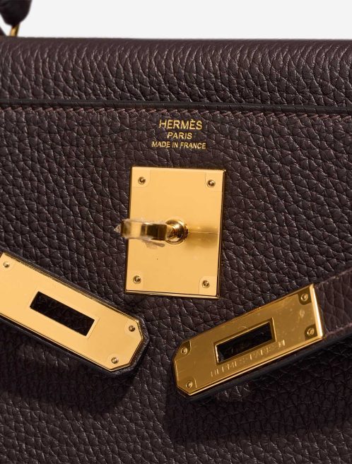 Hermès Kelly 28 Taurillon Clémence Macassar Logo | Sell your designer bag