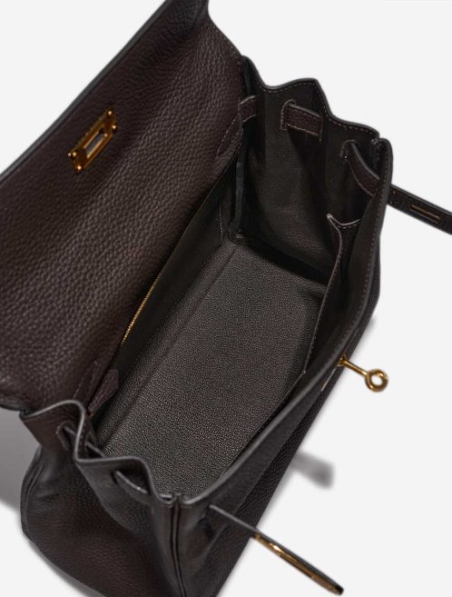 Hermès Kelly 28 Taurillon Clémence Macassar Inside | Sell your designer bag