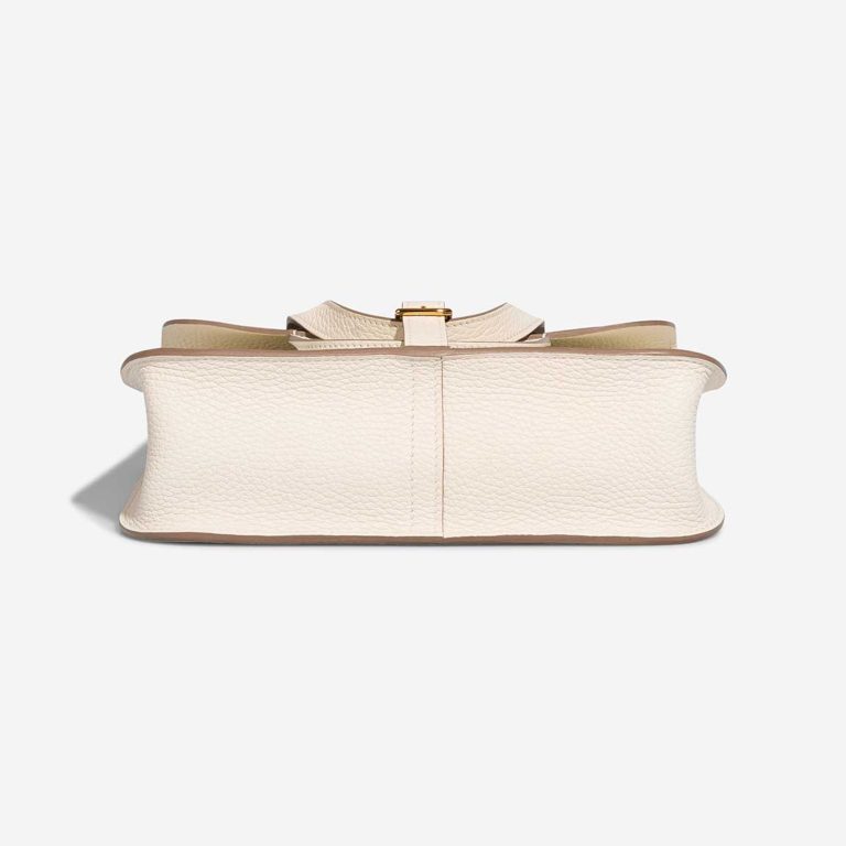 Hermès Halzan 25 Taurillon Clémence Mushroom / Beige de Weimar | Sell your designer bag