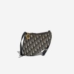 Dior Saddle Clutch Oblique Jacquard Blue / Beige Front | Sell your designer bag