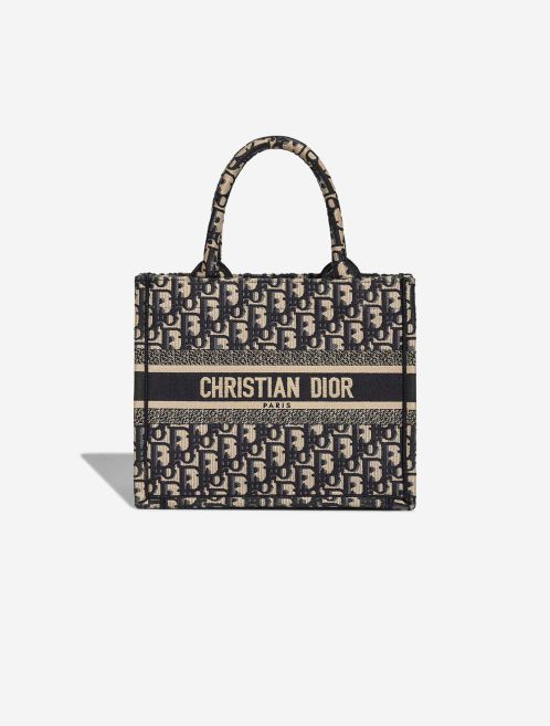 Dior Book Tote Small Canvas Blue Front | Sell your designer bag