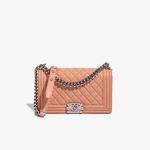 Chanel Boy Old Medium Caviar Nude Front | Sell your designer bag