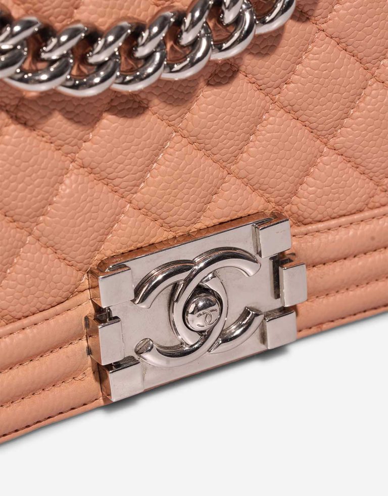Chanel Boy Old Medium Caviar Nude Closing System | Sell your designer bag