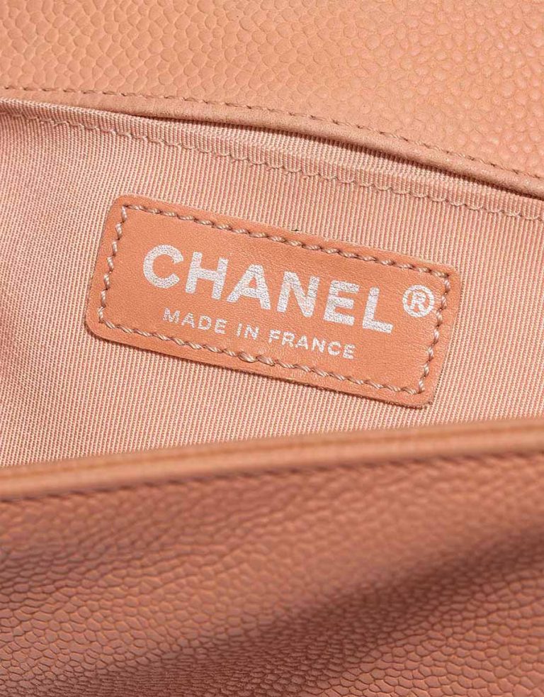 Chanel Boy Old Medium Caviar Nude Logo | Sell your designer bag