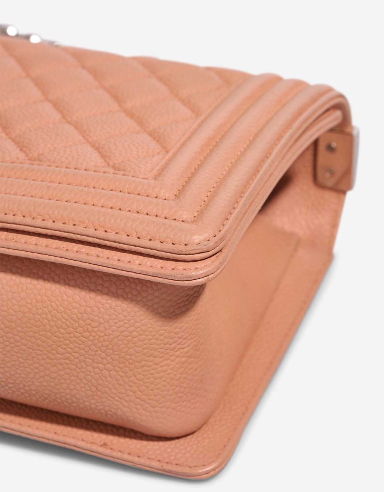 Chanel Boy Old Medium Caviar Nude Signs of wear | Sell your designer bag