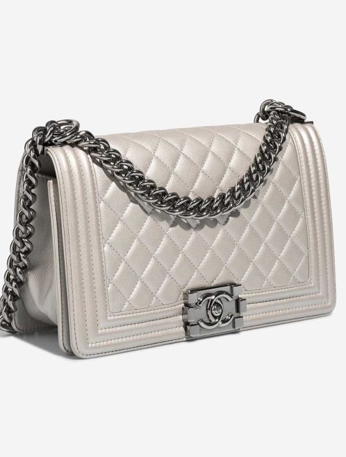 Chanel Boy Old Medium Caviar Silver | Sell your designer bag
