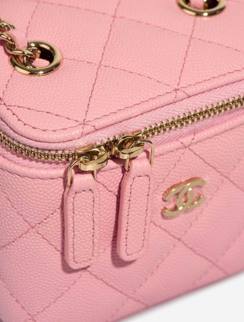 Chanel Vanity Small Caviar Pink Closing System | Sell your designer bag