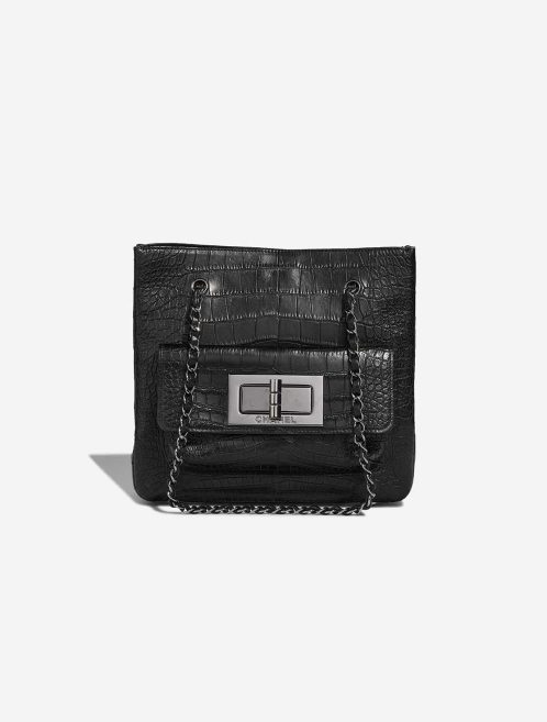 Chanel Shopping Tote Small Matte Alligator Black Front | Sell your designer bag