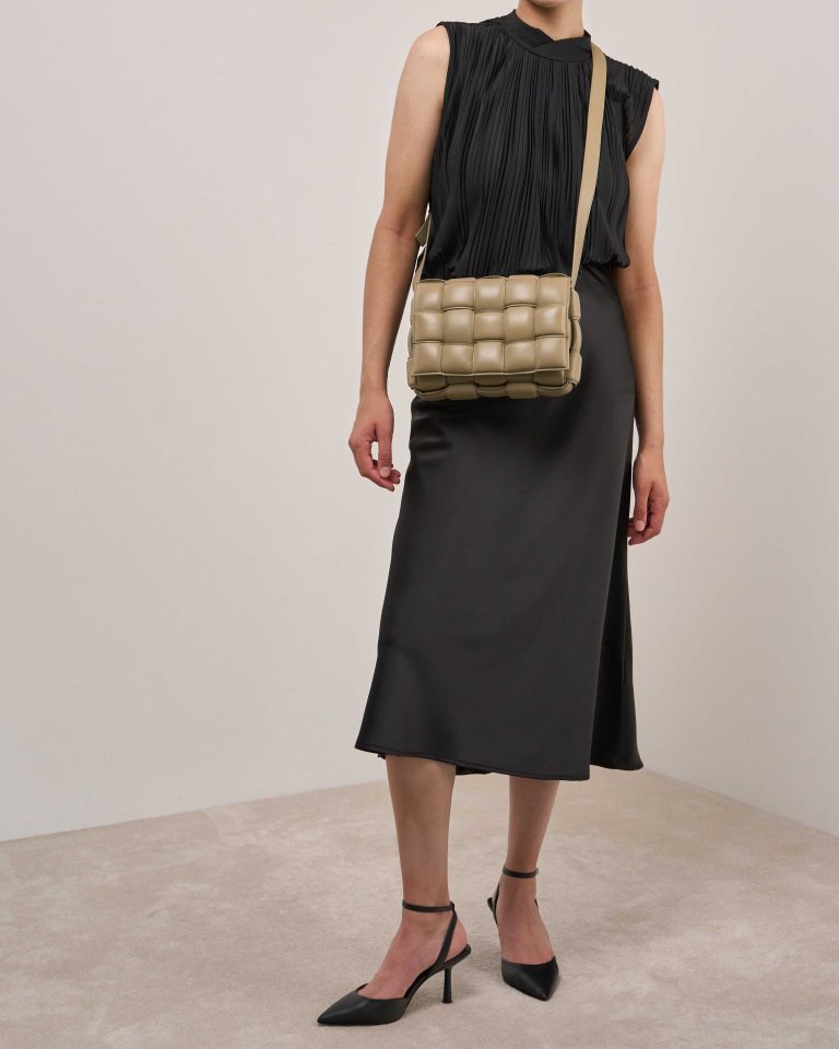 Bottega Veneta Cassette Lamb Sage Front | Sell your designer bag