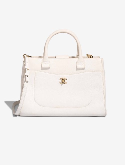Chanel Neo Executive Medium Calf White Front | Sell your designer bag
