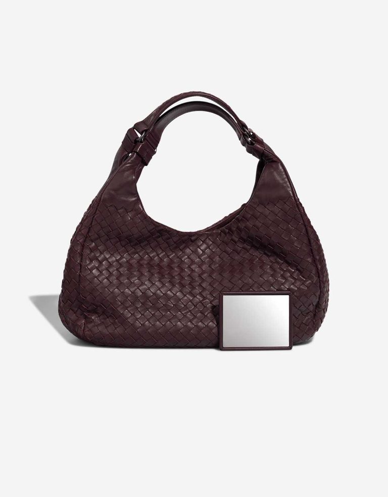 Bottega Veneta Shoulder Bag Medium Lamb Dark Burgundy Front | Sell your designer bag