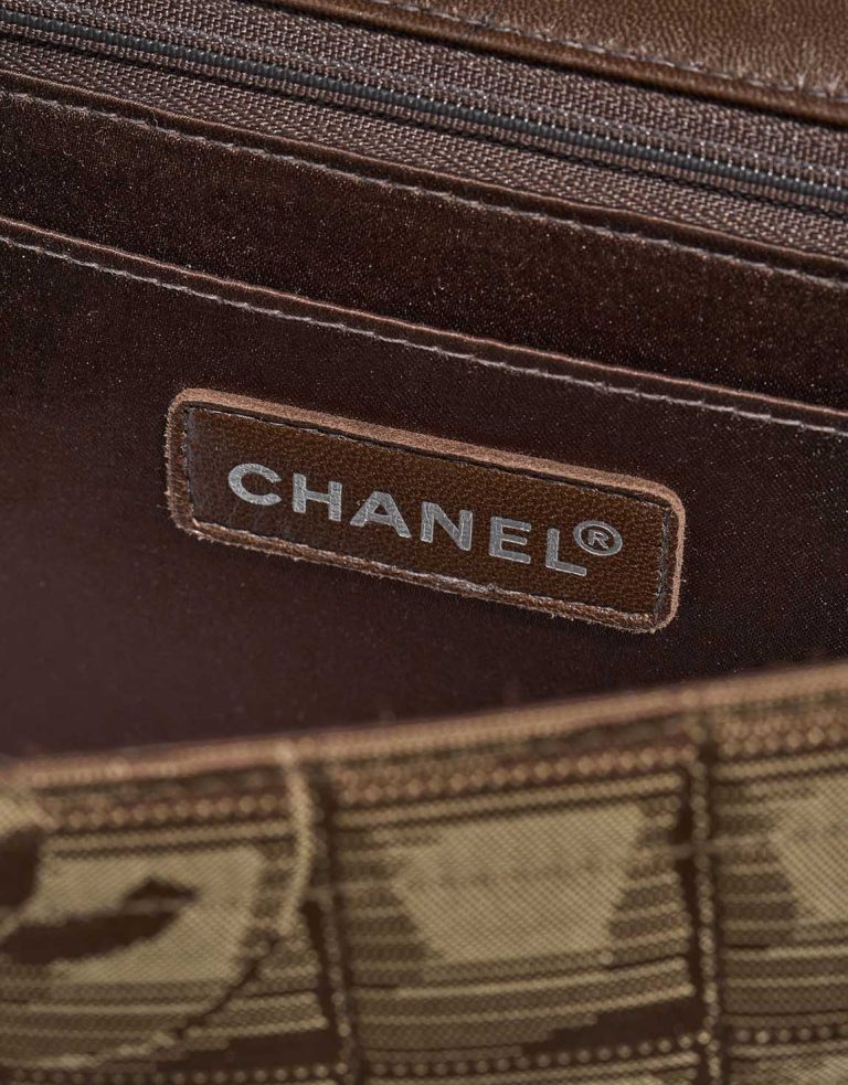 Chanel Timeless Medium Nylon Green / Khaki / Brown Logo | Sell your designer bag