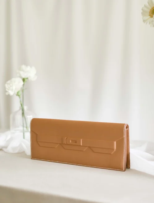 Hermès Birkin Shadow Clutch Gold
