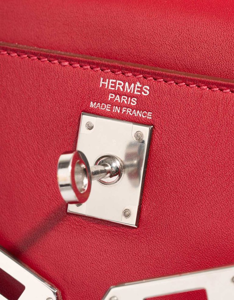 Hermès Kelly 25 Tadelakt Rouge Vif Logo | Sell your designer bag