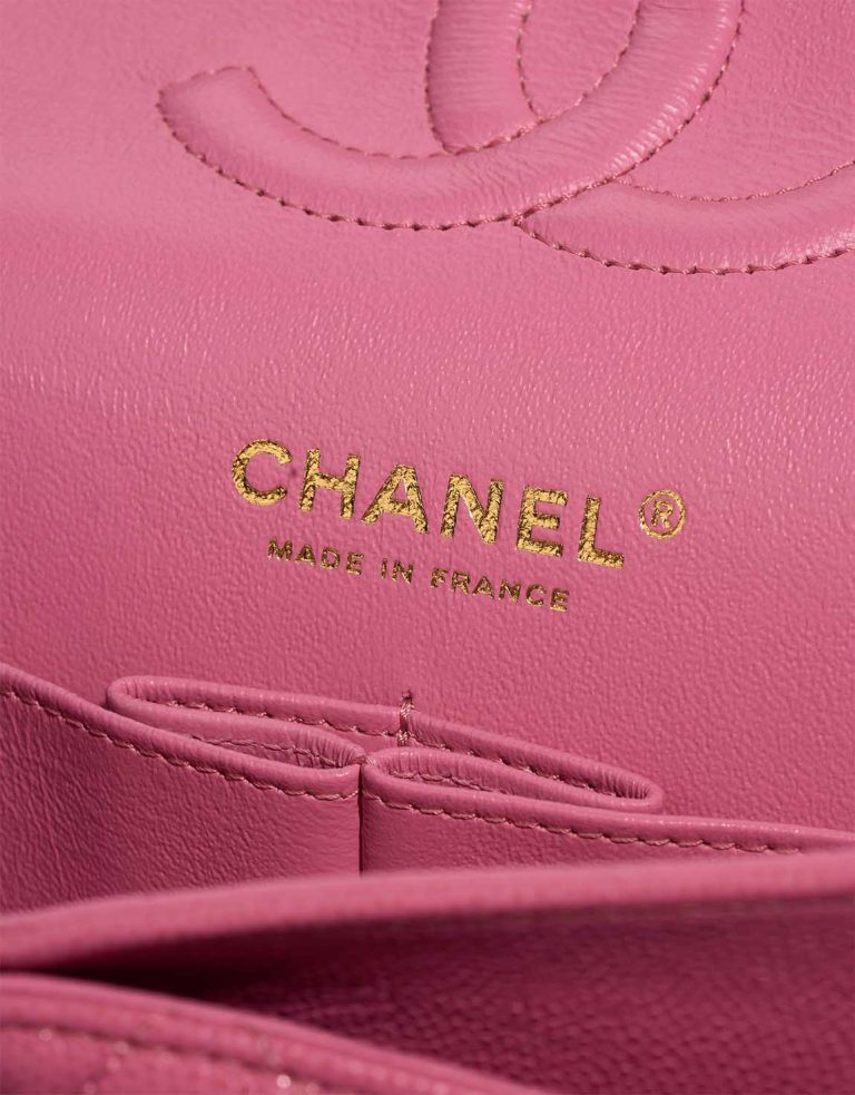 Chanel Timeless Medium Caviar Pink Logo | Sell your designer bag