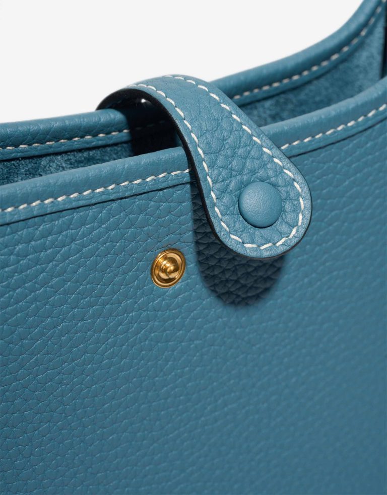 Hermès Evelyne 16 Taurillon Clémence Bleu Jean Closing System | Sell your designer bag