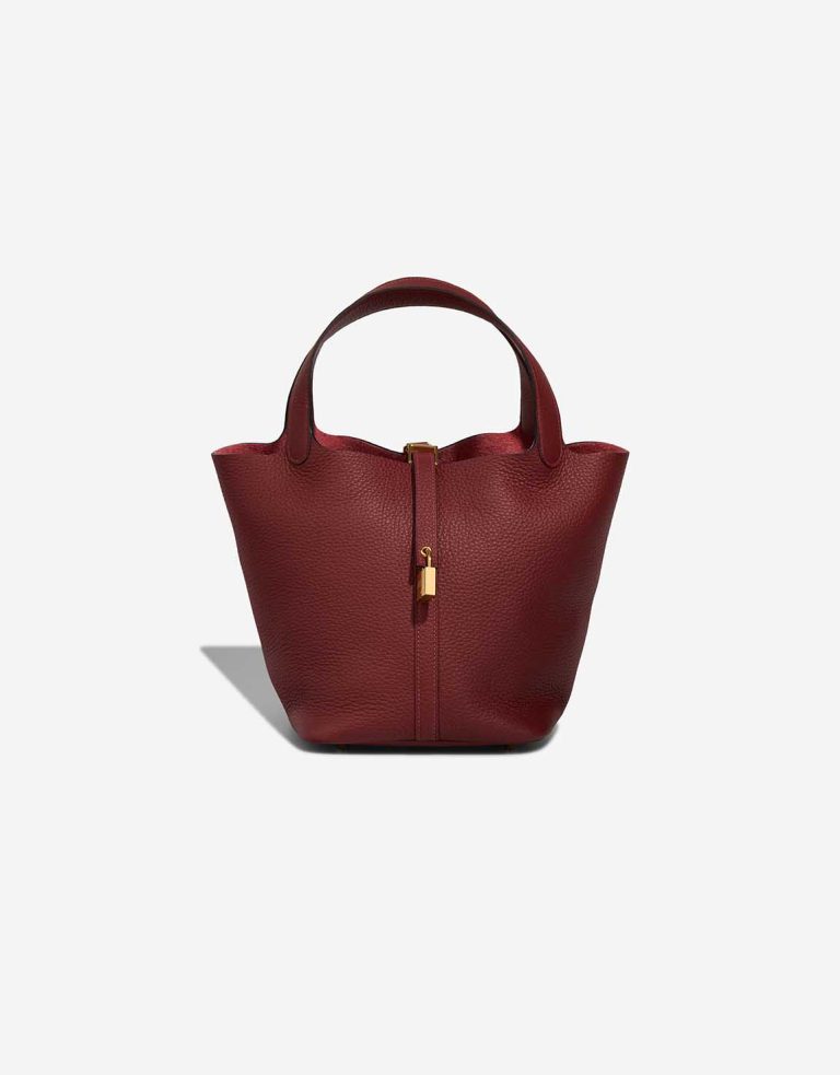 Hermès Picotin 22 Taurillon Clémence Rouge H Front | Sell your designer bag
