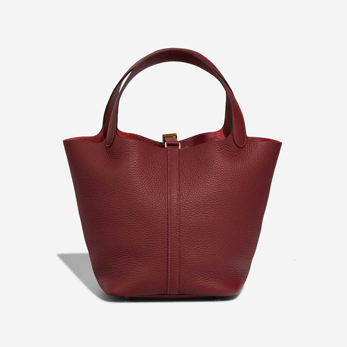 Hermès Picotin 22 Taurillon Clémence Rouge H | SACLÀB