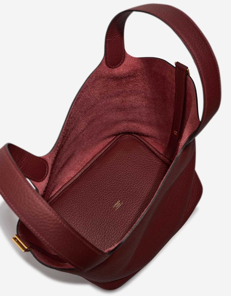 Hermès Picotin 22 Taurillon Clémence Rouge H Inside | Sell your designer bag