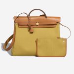 Hermès Herbag 39 Toile / Vache Hunter Ginger / Naturel Front | Sell your designer bag