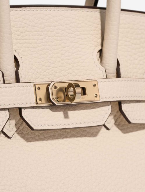 Hermès Birkin 25 Togo Nata / Gris Pâle Closing System | Sell your designer bag