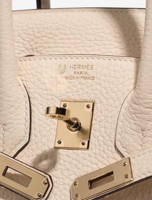 Hermès Birkin 25 Togo Nata / Gris Pâle Logo | Sell your designer bag