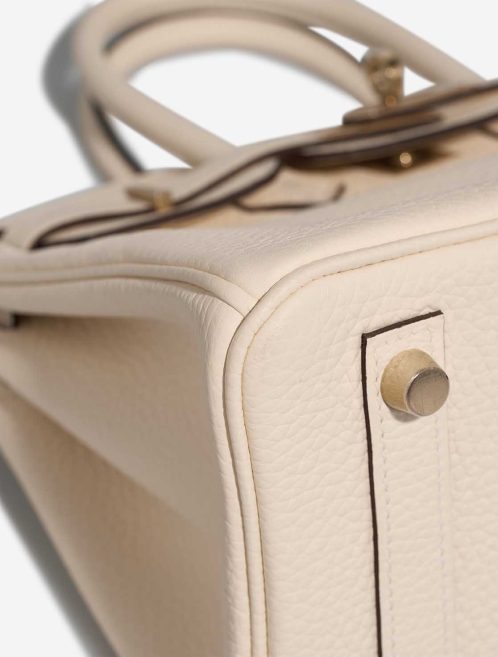 Hermès Birkin 25 Togo Nata / Gris Pâle Signs of wear | Sell your designer bag