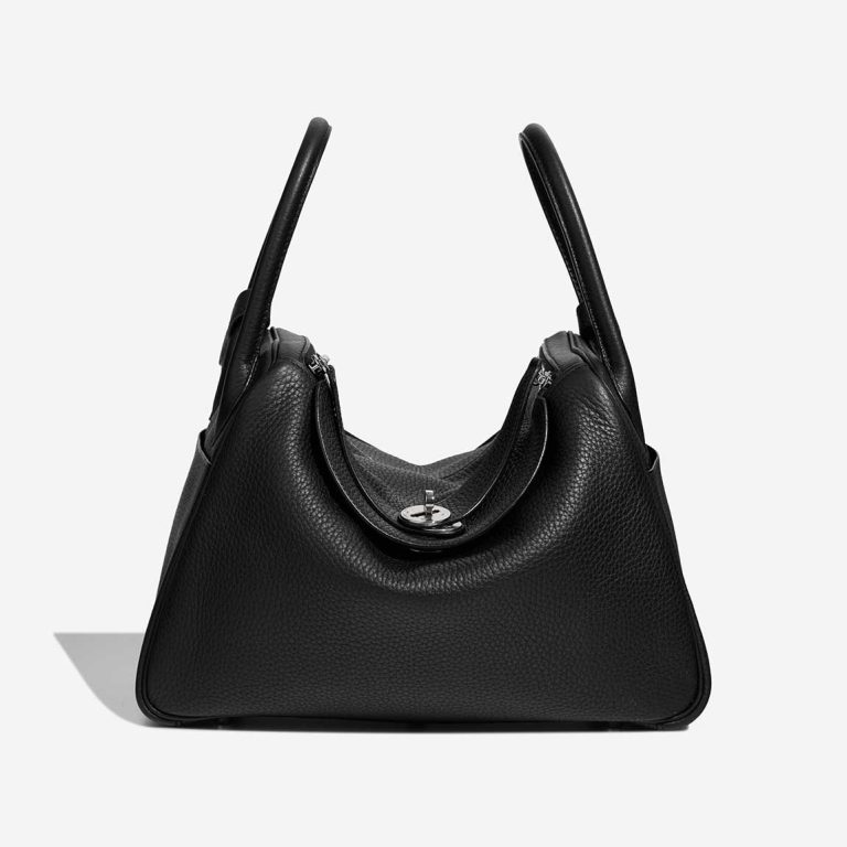 Hermès Lindy 30 Clémence Black Front | Sell your designer bag