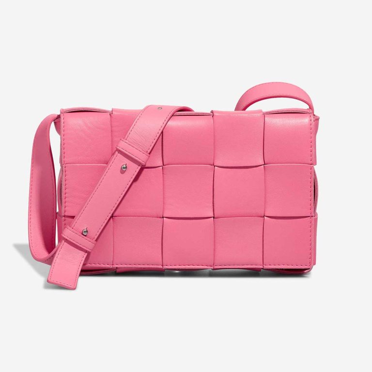 Bottega Veneta Cassette Calf Pink Front | Sell your designer bag