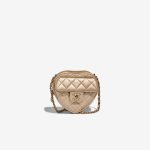 Chanel Timeless Heart Small Lamb Gold Front | Sell your designer bag