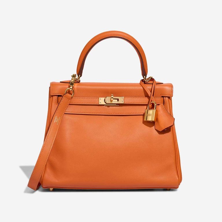 Hermès Kelly 25 Swift Orange H Front | Sell your designer bag
