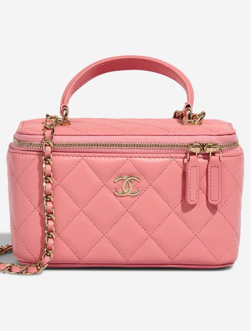 Chanel Vanity Small Lamb Pink Front | Sell your designer bag