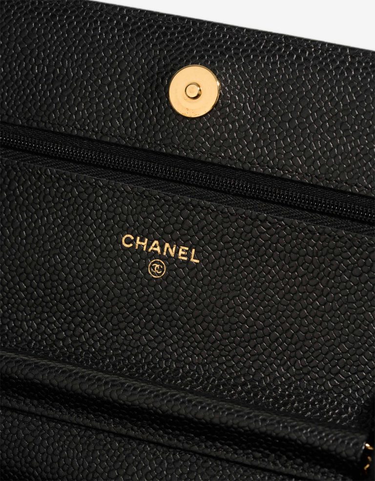 Chanel Wallet On Chain Timeless Caviar Black Logo | Sell your designer bag