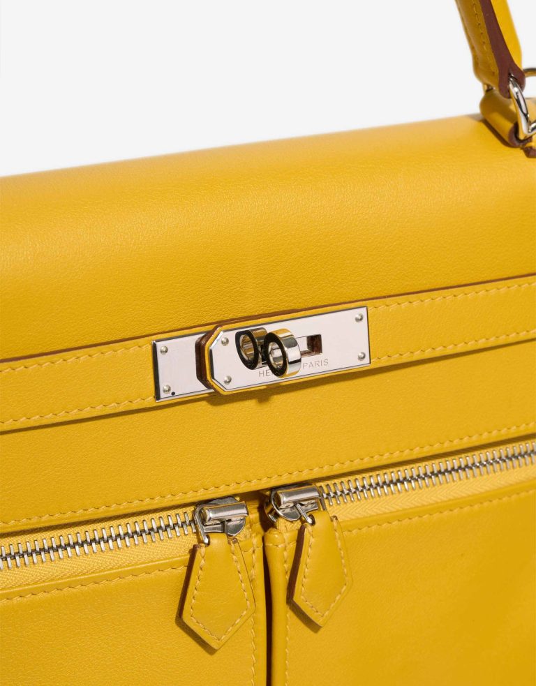 Hermès Kelly Lakis 32 Swift Jaune Ambre Closing System | Sell your designer bag