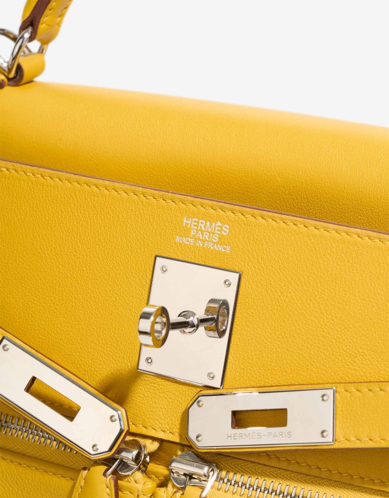 Hermès Kelly Lakis 32 Swift Jaune Ambre Logo | Sell your designer bag