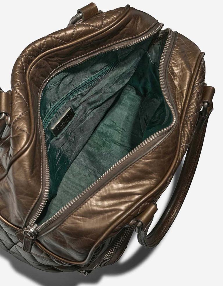 Chanel Bowling Bag Leather Bronze Inside | Sell your designer bag