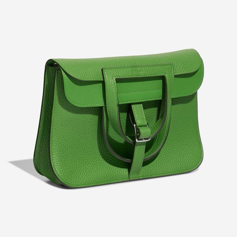 Hermès Halzan 25 Taurillon Clémence Vert Yucca | Sell your designer bag