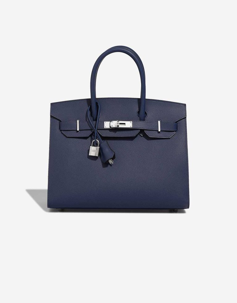 Hermès Birkin 30 Epsom Navy Front | Sell your designer bag