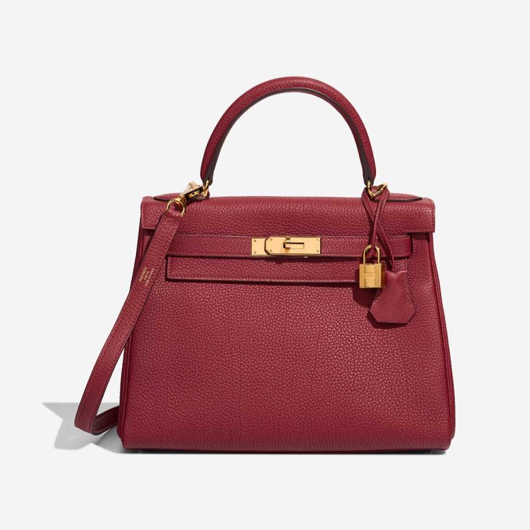 Hermès Kelly 28 Togo Rouge Grenat Front | Sell your designer bag