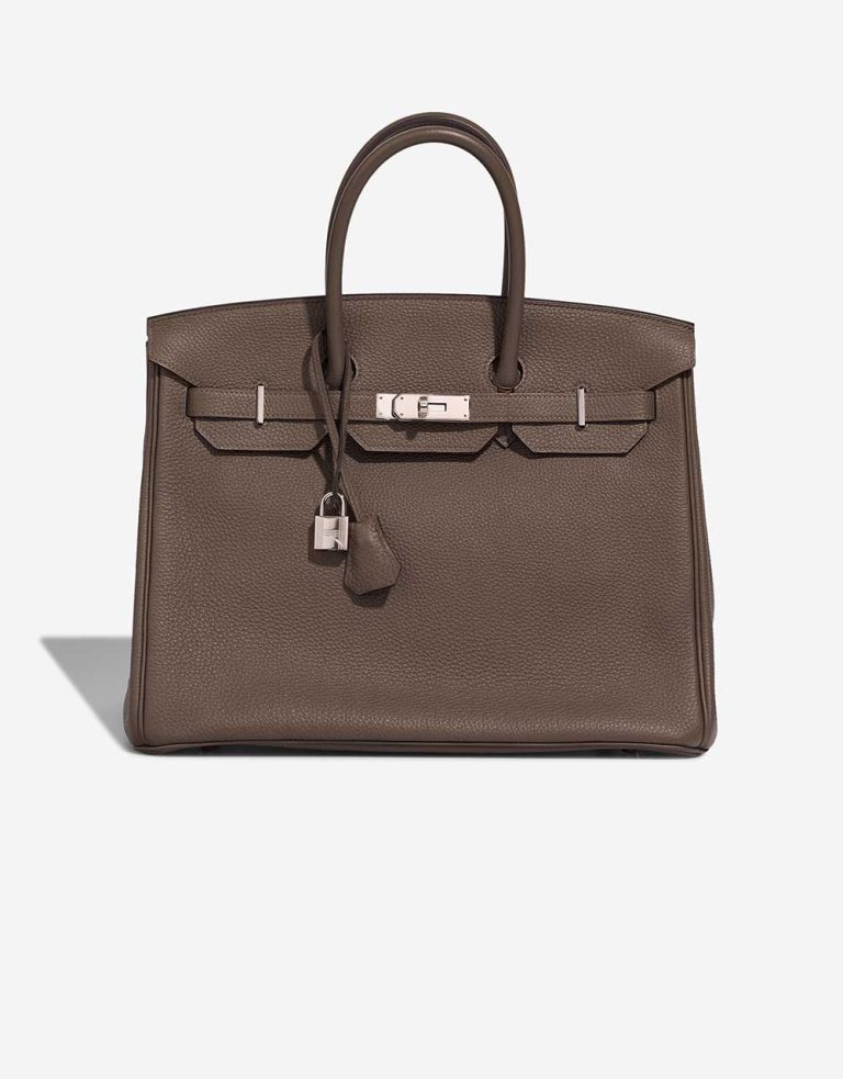 Hermès Birkin 35 Togo Vert Bronze Front | Sell your designer bag