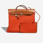 Hermès Herbag 39 Toile / Vache Hunter Orange Mécano / Fauve Front | Sell your designer bag
