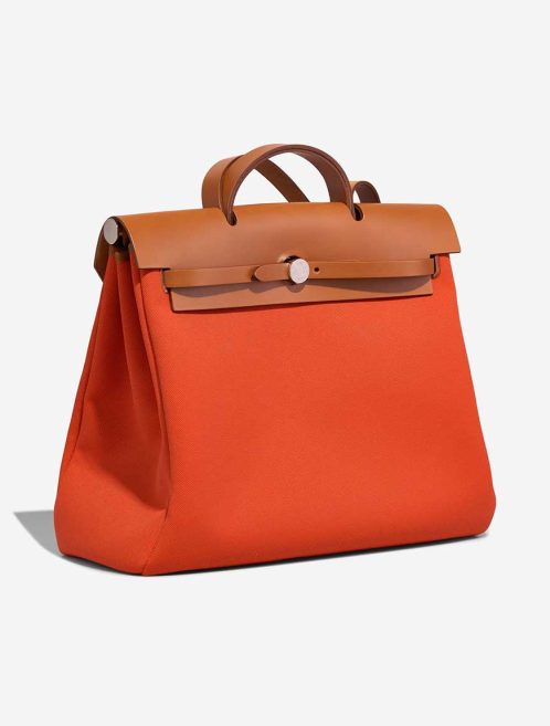 Hermès Herbag 39 Toile / Vache Hunter Orange Mécano / Fauve | Sell your designer bag